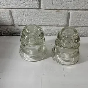Hemingray | Other | Vintage Hemingray No 45 Clear Glass Insulators ...